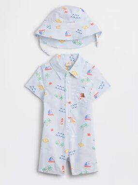 Gap Baby Brannan Bear Romper with Hat